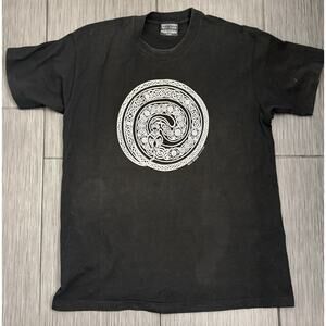 Vintage Keltic Designs By Jen Delyth Black Short Sleeve T-shirt XL Celtic Knot